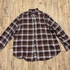 Ralph Lauren Red and Black Casual Button Down Shirt